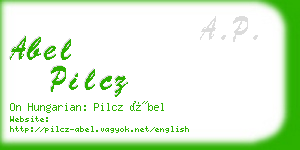 abel pilcz business card